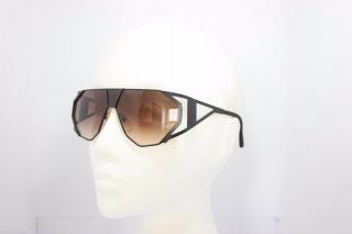 Maga Design Vintage Sunglasses Made in Italy 3029C NOS Black Monolens 2