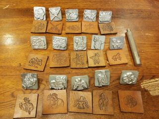 Craftool 3d Leather Stamps - Vintage - Discontinued