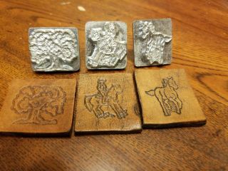 CRAFTOOL 3D Leather stamps - VINTAGE - DISCONTINUED 5