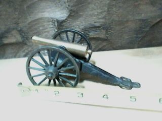 Vintage Toy Cast Iron&brass Cannon Model C1/2 - Mfco With Fuse Hole For Action
