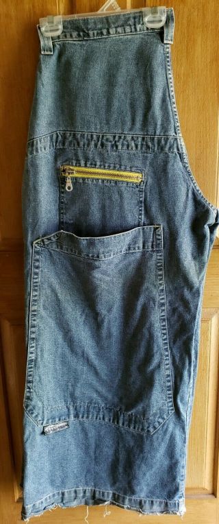 Vintage 90s JNCO ENDANGERED SPECIES Embroidered CHARGING RHINO Jeans 40W 32L 3