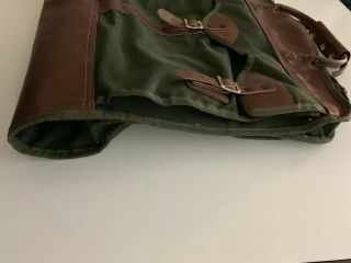 The Orvis Company Vintage Leather Canvas Garment Bag 7