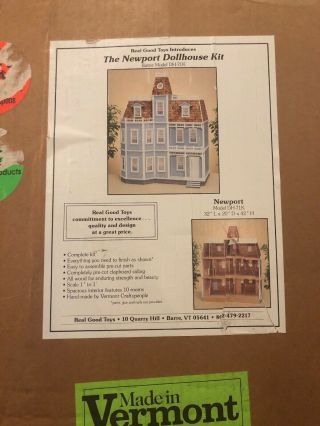 Vintage Newport - Dollhouse Real Good Toys Kit - Unassembled In Open Box 1:12 Scale