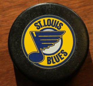 Vintage St.  Louis Blues Game Puck 1983 - 1984 Inglasco Nhl Hockey