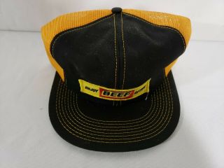 Vintage Kent Feeds K - brand Hat Beef Snap Back 2