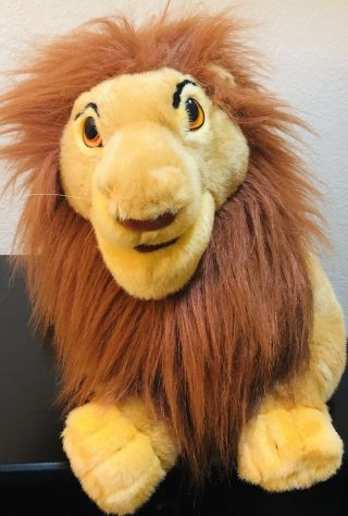 1993 Lion King Adult Simba,  Floppy Baby Simba Purring Nala Plush Animal Vintage 2