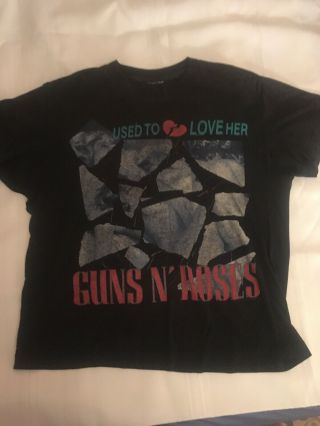 Guns N Roses " To Love Her” Vintage.  Lies Tour 1989 Single Stiching