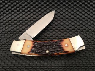 SCHRADE LB - 4 LOCK - BACK KNIFE W/ SHEATH,  PAPERWORK & BOX RARE 3