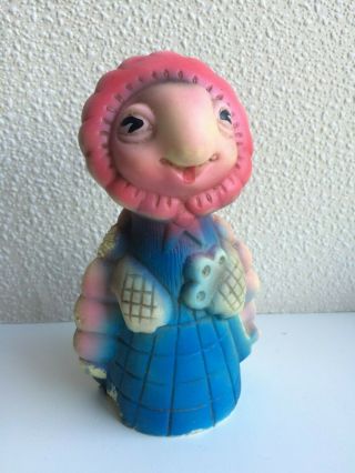 Vintage Rare Russian Rubber Toy - Turtle - 5.  9 In - Ussr Soviet Doll