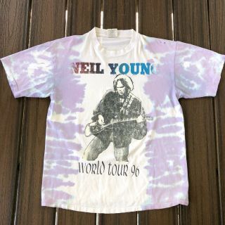 Authentic 1996 Neil Young World Tour T - Shirt.  L