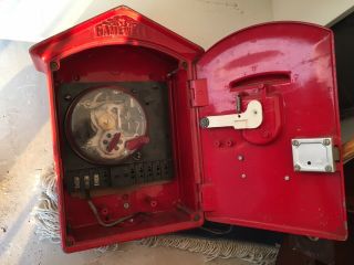 Antique Vintage Gamewell Fire Alarm Pull Box Firefighter Man cave Cool 3
