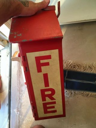 Antique Vintage Gamewell Fire Alarm Pull Box Firefighter Man cave Cool 4