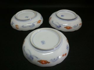Real Japanese antique IMARI porcelain dish/plate 3sets EDO About 150 years ago 7