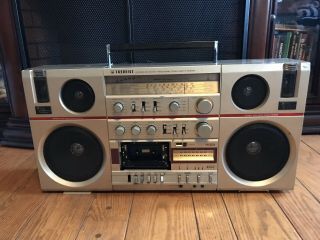 Trident Cx - 473f Jumbo Boombox Ghettoblaster Vintage Japan Trident Radio ‘80’s