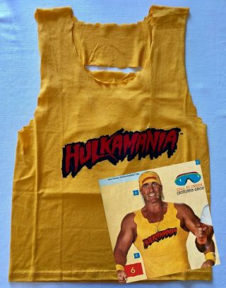 Wwf Wwe Rare Vintage Hulkamania Hand - Cut T - Shirt Hulk Hogan Never Worn Wrestling