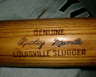 Old Mickey Mantle Bat 34 " Vintage K55 Reg Us Pat Louisville Slugger 125 Yankees