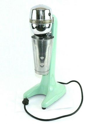 Hamilton Beach Malt Mixer Model 30 Vintage Jadeite Green Milkshake