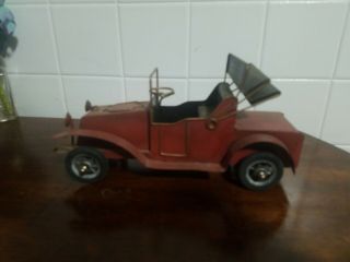 Vintage Handmade Metal Tin? Car Collectible Old Fashion Classic Model