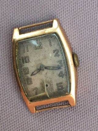 Vintage Moeris Wrist Watch,  9 Ct Carat Gold Case,  1937,  Mens?