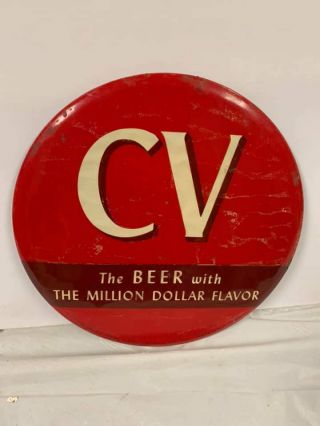 Rare Vintage Cv Beer Metal Sign Terre Haute Brewing Company Gas Oil Soda Cola