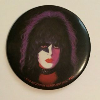 Kiss - Vintage 1978 - 3 " Paul Stanley - Solo Lp Button From Order Form Rare - Aucoin
