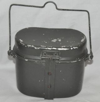 Early Bulgarian Military Mess Kit Mess Tin German Type Green Aluminium