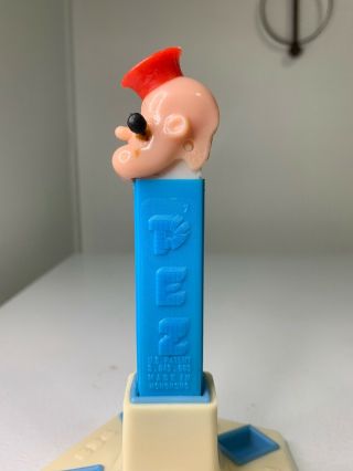 Vintage POPEYE with RED HAT PEZ DISPENSER,  Hong Kong NO FEET 2