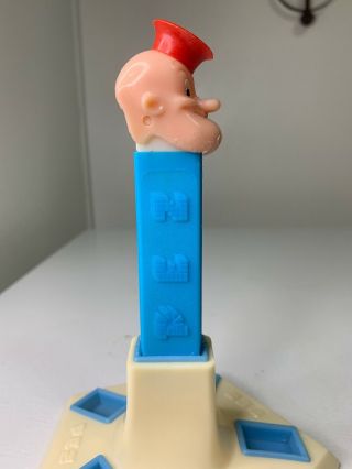 Vintage POPEYE with RED HAT PEZ DISPENSER,  Hong Kong NO FEET 4