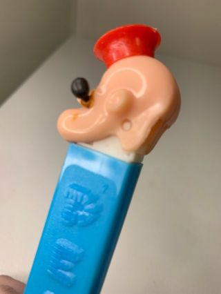 Vintage POPEYE with RED HAT PEZ DISPENSER,  Hong Kong NO FEET 5