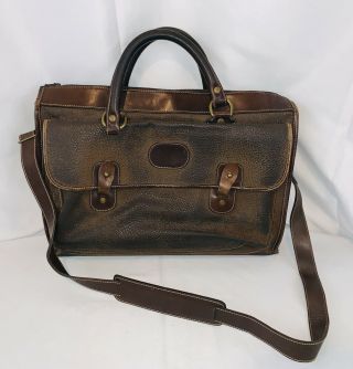 Rare Vintage Ghurka Marley Hodgson No 17 The Satchel Brown Leather Briefcase Bag