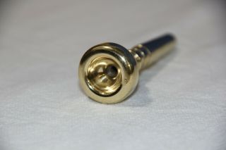 Vintage Vincent Bach Corp.  Mt Vernon NY Trumpet Mouthpiece 7C w/gold wash 8