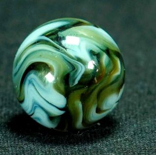 Sistersville Alley Agate Flame Swirl Vintage Marble, .  7 " - Hawkeyespicks
