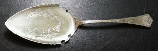 Antique 1872 Crosby Morse & Foss Solid Sterling Silver Ornate Pie Server 108 Gms