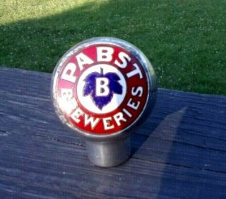 Vintage Pabst Blue Ribbon Beer Ball Tap Knob Pabst Breweries Milwaukee WI 2