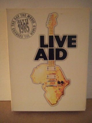 Vintage 1985 Live Aid Dvd Set David Bowie,  Dylan,  Queen,  Modonna,  Elton John,  Sting