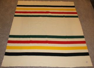 Pendleton Vintage Glacier National Park Wool Striped Blanket 84x73