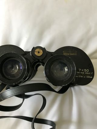 Vtg.  Jason Statesman 7X50 Wide Field Binoculars Mo.  151 Magnesium Frame W/ Case 6