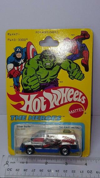 Vintage Hot Wheels From 1980 The Heroes Silver Surfer Chrome 3300