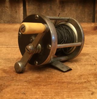 Antique 1910 W.  S.  J.  R.  Co.  Fishing Casting Reel Sporting Hunting Collectible