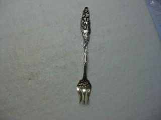 Antique Dominick & Haff Sterling Silver Labors Of Cupid Seafood Shrimp Fork