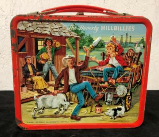 Vintage Metal The Beverly Hillbillies Metal Lunchbox NO Thermos from Aladdin 2