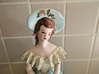 Extremely RARE Florence Ceramics Figurine Lila in Blue - PERFECT 2