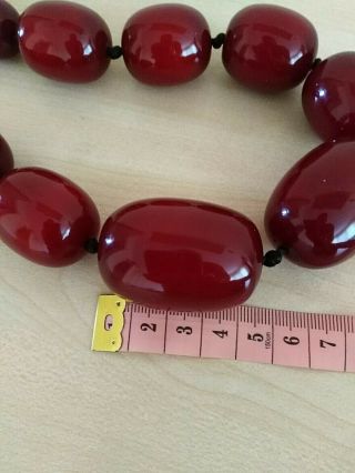 400 grams.  Catalin ??? BAKELITE ??? Necklace cherry CATALIN ?? beads 6