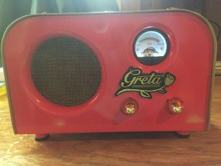 Fender Greta 2 - Watt 1 X 4 " Tube Combo Guitar Amp With " Vintage Table Radio " Desi