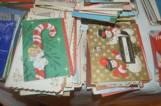 675 Vintage Greeting Cards 40 ' s 50 ' s 60 ' s Most Christmas 4