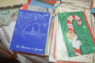 675 Vintage Greeting Cards 40 ' s 50 ' s 60 ' s Most Christmas 5
