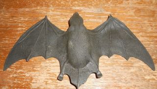 Vintage 10 Inch Imperial Rubber Bat Figure In Shape