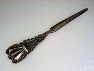 Antique 1920s Navajo Handwrought Silver Paper Knife Letter Opener