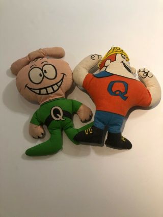 Ultra Rare Vintage Quisp And Quake Cereal Dolls.