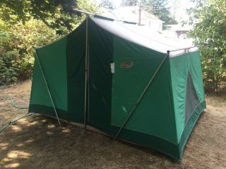 RARE Coleman 8425 - 836 Vagabond canvas cabin tent size 11x8 - Vintage - SuperNice 8